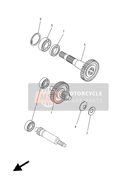 Yamaha CS50Z 2015 GETRIEBE für ein 2015 Yamaha CS50Z